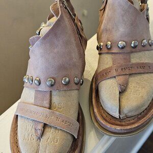 A.S.98 Light Brown Spacey Womens Gladiator Sandals size EUR 41 US 10.5-11